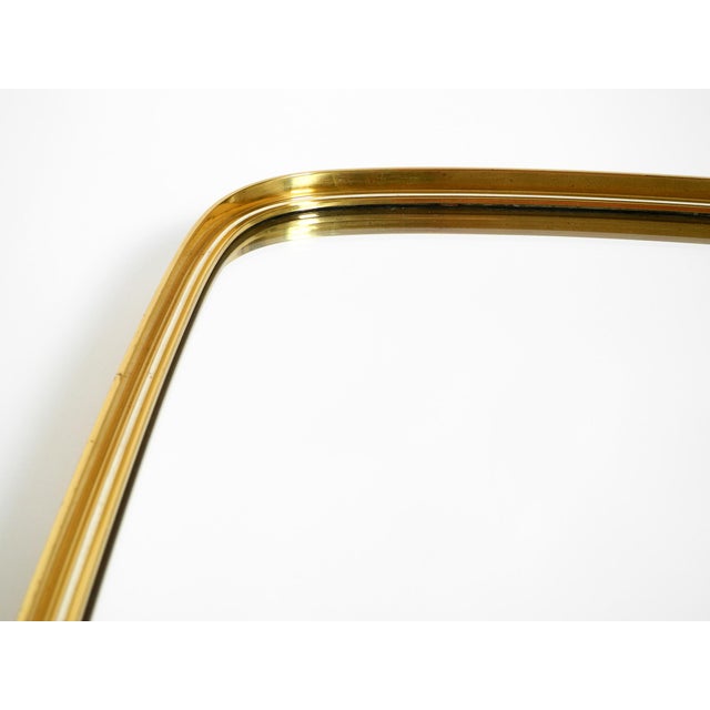 Gold Mid-Century Modern Wall Mirrors with Brass Frames from Münchener Zierspiegel, 1950s, Set of 2 For Sale - Image 8 of 18