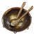 1980s Copper Plated Emilia Castillo Serving Bowl Set- 3 Pieces For Sale