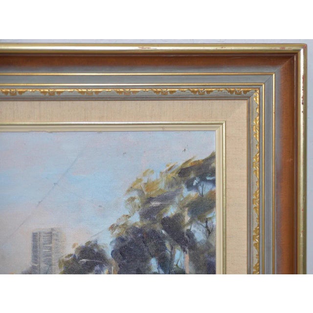 Impressionist Impressionist City Scene by A. Neate For Sale - Image 3 of 9