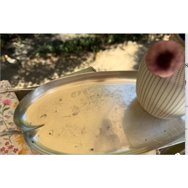 Three Crowns 1950s Danish Modern "Ingrid" Celery Tray | Three Crowns Silversmiths For Sale - Image 4 of 9