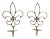 Vintage Fleur De Lis Brass Sconces, a Pair For Sale