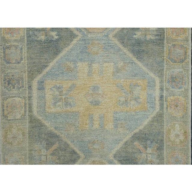 Turkish Oushak Rug 2'8" x 8'4" #18005 For Sale In Houston - Image 6 of 8