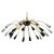 Mid-Century Brass and Murano Glass Chandelier in the style of Stilnovo, 1950s For Sale - Image 13 of 13