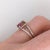 Modern Bi-color Tourmaline Ring with Earth Mined Diamonds in Solid 14K White Gold EM 7x5mm For Sale - Image 3 of 8