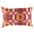 Modern Contemporary Multi-Color Turkish Rust Silk Ikat Pillow For Sale - Image 3 of 3