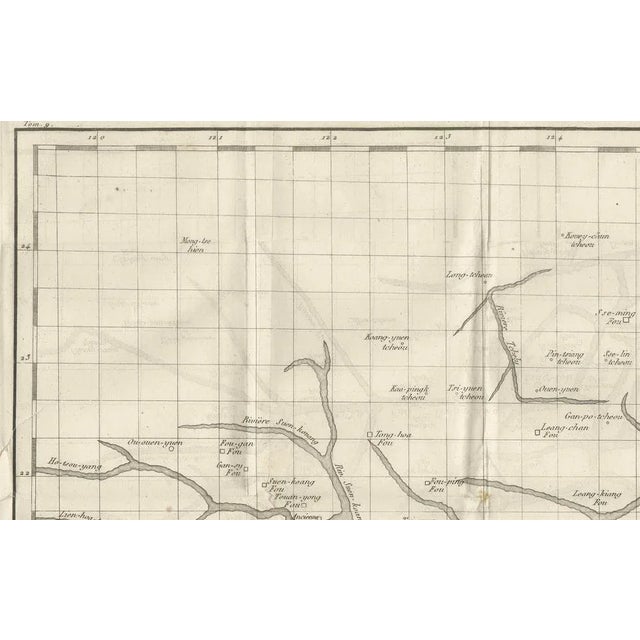 Antique Map of Tonkin, Northern Vietnam Red River Delta, 1780s For Sale - Image 4 of 10