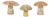 Set of Three American Midcentury Painted Concrete Mushroom Garden Ornaments For Sale