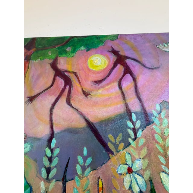 Plastic "Jumby Playin" Stunning Original Painting by Mary Katherine Carlson, Known as Kathy Carlson For Sale - Image 7 of 11