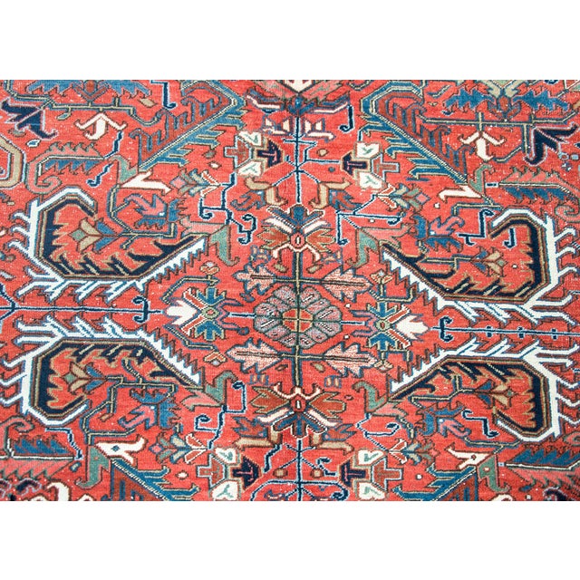 Early 20th Century Persian Heriz Rug For Sale - Image 14 of 15