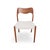 Chairs Model 71 in Bouclé by Niels Otto Møller for J.L. Mollers 1960, Set of 5 For Sale - Image 4 of 11