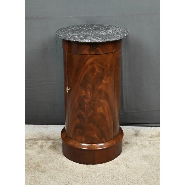 Empire Style Mahogany Nightstand, Late 19th Century For Sale - Image 6 of 14