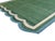 Handmade Cotton Vegetable Dyed Rug, Scalloped Forest Green Dhurrie - 14'x16' For Sale - Image 6 of 12