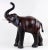 African Vintage 1950s Leather Elephant Statue For Sale - Image 3 of 8