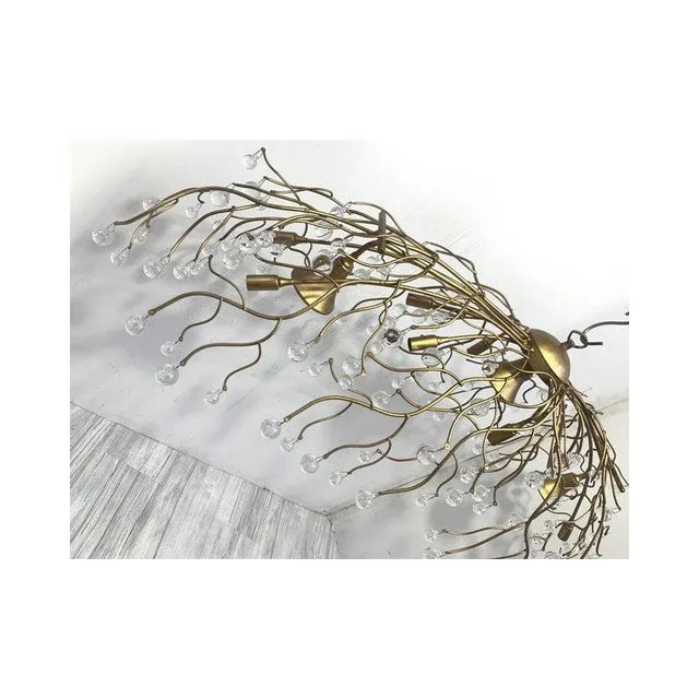 Oval Gold Boughs and Cristals Chandelier by Simoeng For Sale - Image 9 of 12