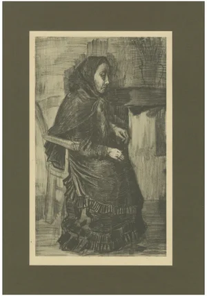 Vincent Van Gogh, Woman in Dark Dress, 1928, Print