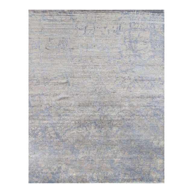 Pasargad Home Modern Grey Area Rug- 9' 1" X 11'10" For Sale