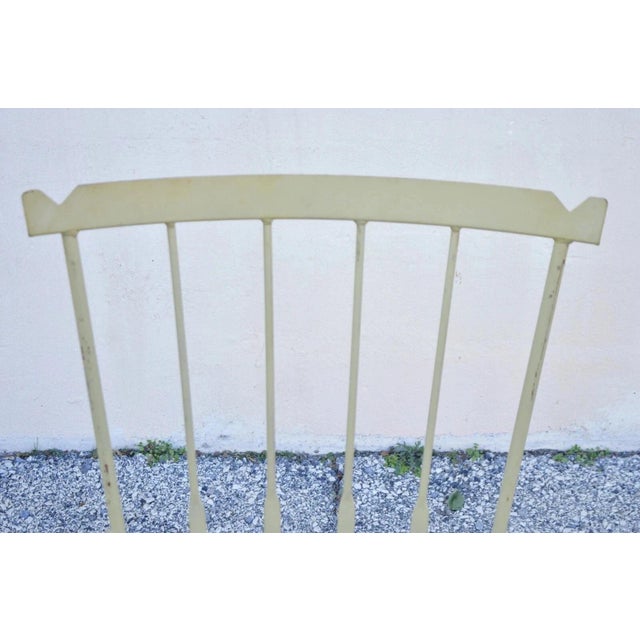 Mid 20th Century Mid Century Modern Wrought Iron Rocking Chair After Salterini and Arthur Umanoff For Sale - Image 5 of 10