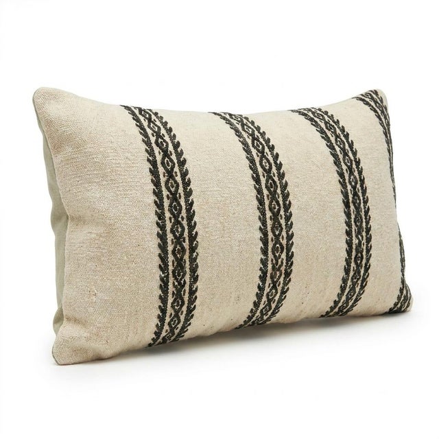 This beautiful 16'' x 24'' Turkish Kilim pillow cover was made from authentic handwoven flatweave kilim. The traditional...