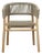 Cove Outdoor Teak & Rope Dining Chair For Sale