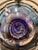 2000 - 2009 Bryan Duncan Glass Oregon Coast Large Blown Art Glass Orb, Steel Cable Net, 2003 For Sale - Image 5 of 7