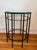 Campaign Patinated Brass and Beveled Glass Octagonal Side Table Campaign Style For Sale - Image 3 of 12