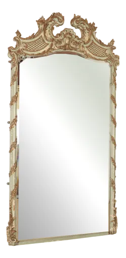 French Painted Mirror, 1890s