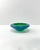 Small Azure Blue and Green Mdina Glass Bowl by Michael Harris, 1970s For Sale - Image 4 of 8