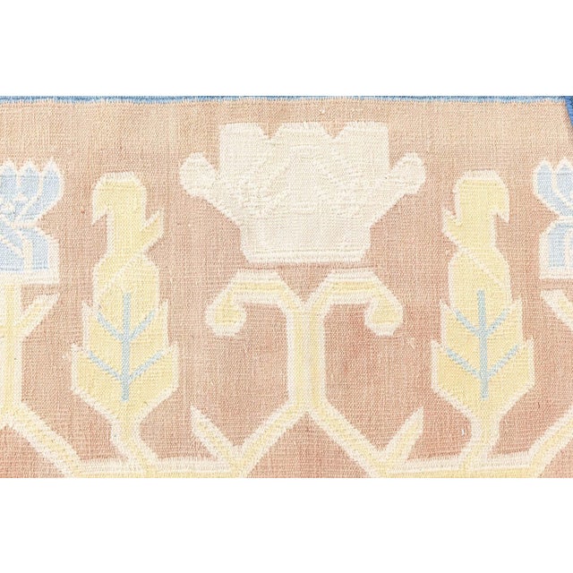 Beige Doris Leslie Blau Vintage Indian Dhurrie Rug Doris Leslie Blau For Sale - Image 8 of 9