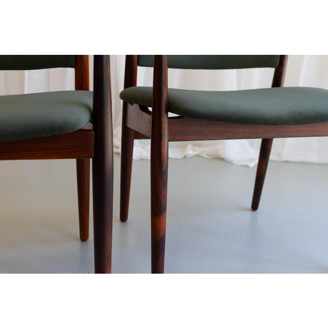 Set of Danish Modern Rosewood Armchairs Model 62a by Arne Vodder for Sibast, 1960s. Set of 2 For Sale - Image 16 of 18