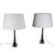 Mid-Century Modern Moulded Glass Table Lamps by Paul Kedelv for Flygsfors, 1950s, Set of 2 For Sale - Image 3 of 12