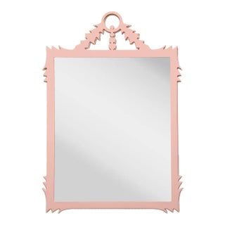 Fleur Home Garden District Lafitte Rectangle Mirror in Salmon Berry, 35x55 For Sale