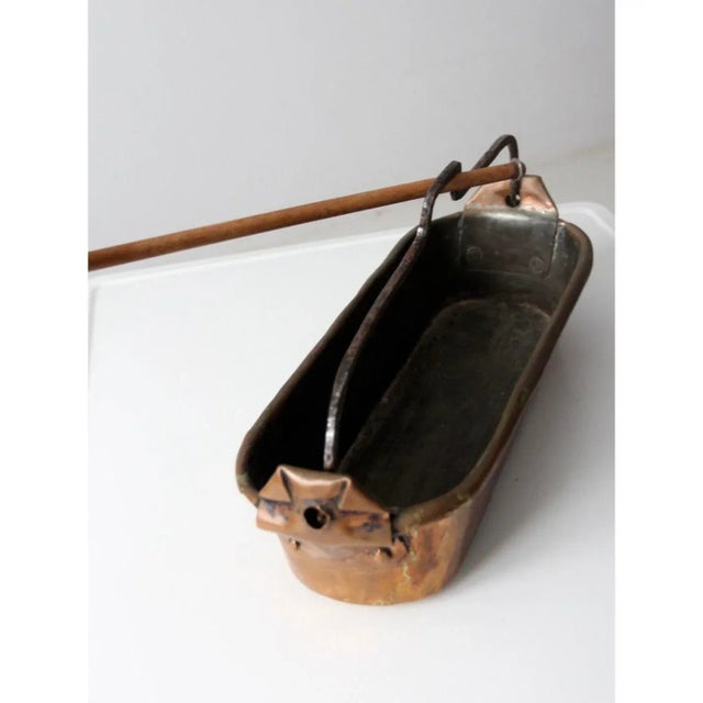Late 19th Century Antique Copper Fish Kettle or Poissoniere For Sale - Image 5 of 13