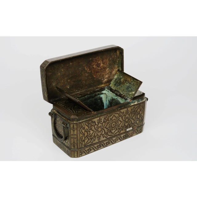 Traditional 18th/19th Century Silver Inlaid Box For Sale - Image 3 of 10