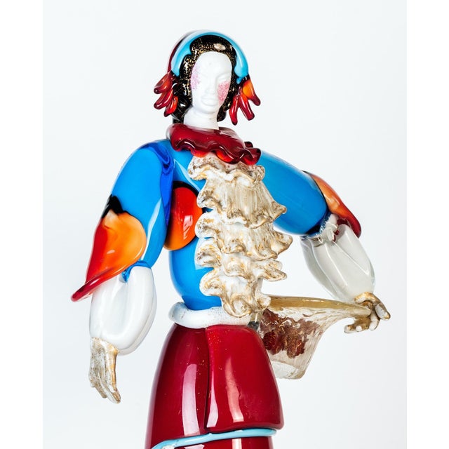 Murano glass woman is a beautiful glass decorative object, realized by Murano manufacture during the 1980s. This artwork...