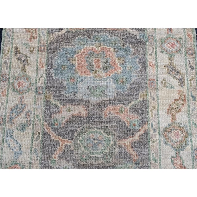 Early 21st Century Turkish Oushak Runner Rug 2'10" x 8'1" For Sale - Image 5 of 8