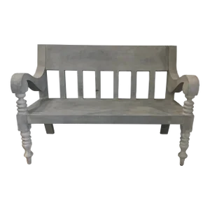 Currey & Co. Modern Outdoor Concrete Java Bench