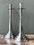 Vintage Stepped Base Chrome Candlesticks For Sale - Image 4 of 12