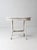 French Country Antique White Wicker Sunroom Table For Sale - Image 3 of 15