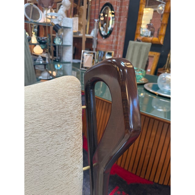 1950s Gio Ponti “Triennial” Armchairs in Dark Wood- Set of 2 For Sale - Image 11 of 12