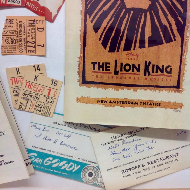 1950s Broadway Memorabilia Shadowbox Chairish