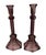 Vintage Pair Purple Pressed Glass Candlesticks For Sale - Image 9 of 9