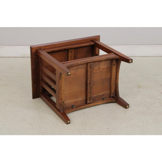 Ethan Allen Cherry Mission Style End Table For Sale - Image 12 of 15