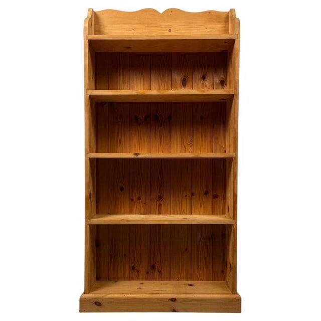 20th Century Pine Open Bookcase For Sale - Image 10 of 10