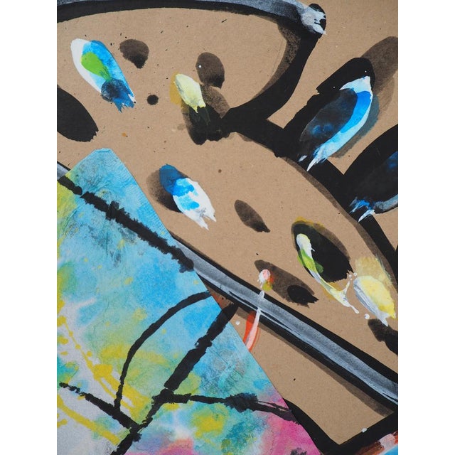 Jacques Poli, The Parakeets IV, Original Watercolor For Sale - Image 6 of 7