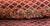English Pair of Oversized 24” Oxblood & Tan Diamond‑Lattice Jacquard Pillows With Luxe Multicolor Brush Fringe - Cottage Core - Club Room - French Country For Sale - Image 3 of 6