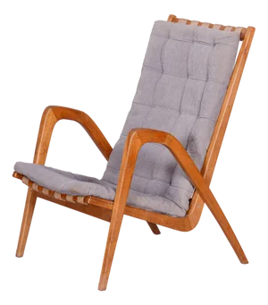 Mid-Century Oak Armchair attributed to Jan Vaněk, Czech, 1950s