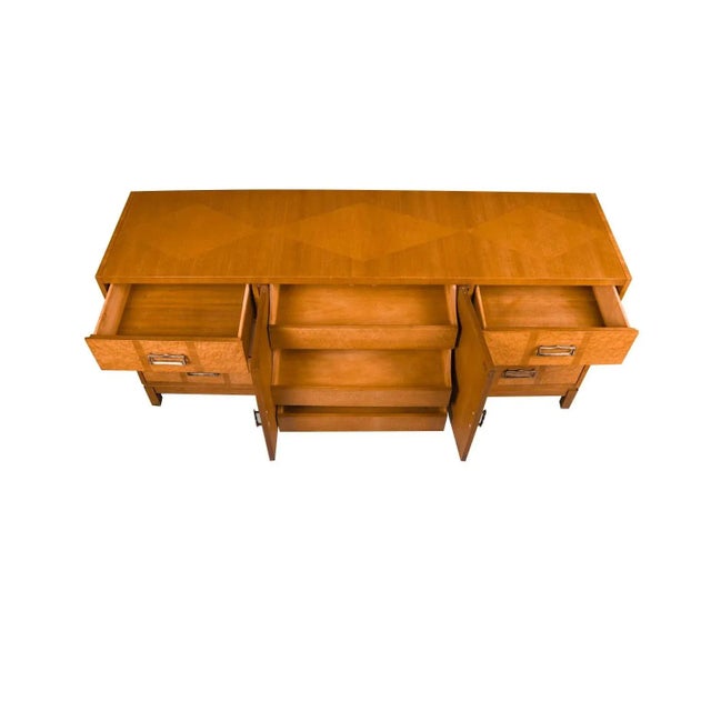 1960s Mid-Century Modern Diamond Front Dresser For Sale In Baltimore - Image 6 of 12