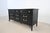 1970s Thomasville Allegro Faux Bamboo Hollywood Regency Black Lacquer 9 Drawer Dresser| Newly Refinished For Sale - Image 5 of 17