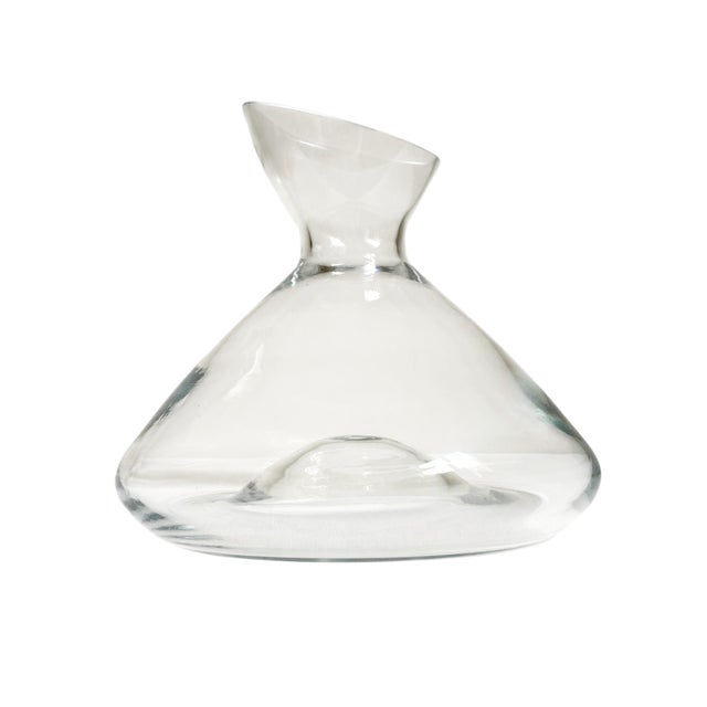 Elevate your entertaining experience with this Contemporary Wide Base Clear Glass Wine & Spirits Decanter, designed to...