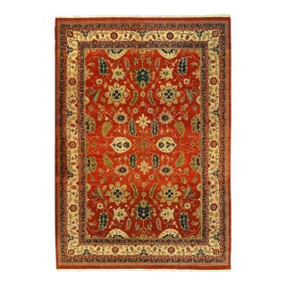 Pasargad DC Rust Fine Hand Knotted Augra Rug For Sale